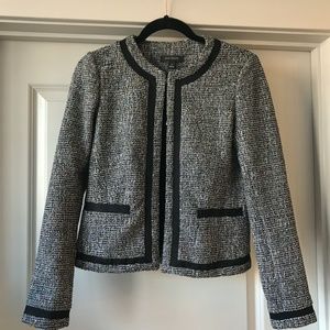 EUC Ann Taylor Tweed Jacket Blazer Multicolor 00
